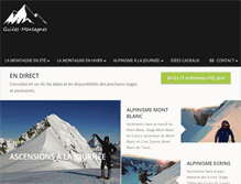 Tablet Screenshot of guides-montagnes.com